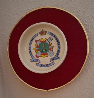 5 Metopas militar de porcelana