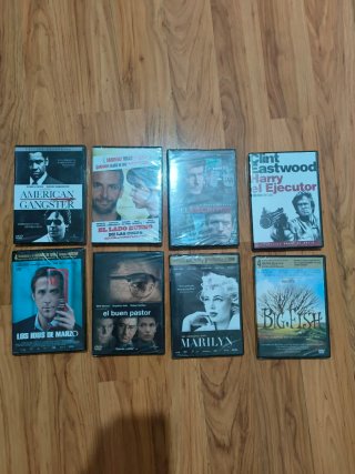 Lote 8 Películas DVD Acción/Crimen/Drama