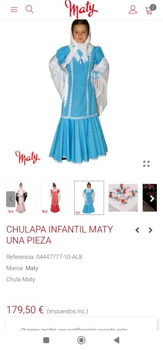 Vestido Chulapa Infantil Maty