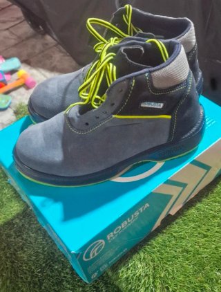 Bota Robusta Talla 41 Azul/Verde