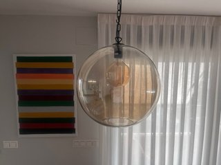 Lámpara de techo colgante de cristal