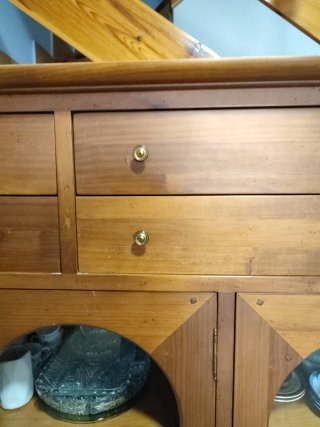 Mueble de salón de madera maciza