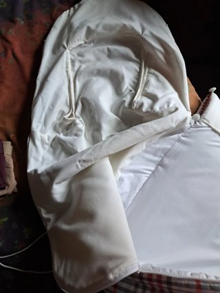 Saco silla bebé a cuadros