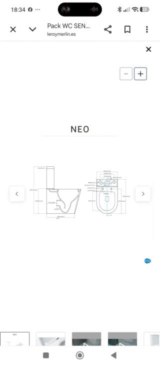 Inodoro completo Sensea Neo
