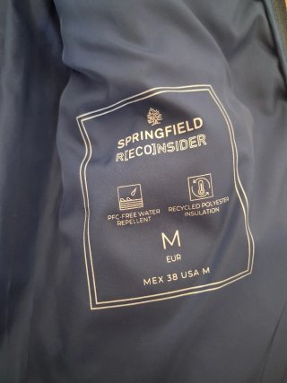 Chaleco acolchado Springfield hombre talla M NUEVO