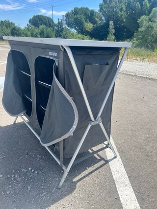 Mueble Cocina Camping Midland Gris