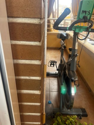 Bicicleta Estática Silla Gris/Verde