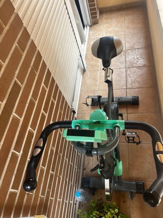 Bicicleta Estática Silla Gris/Verde