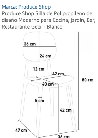 Silla de polipropileno blanca