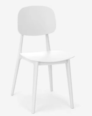 Silla de polipropileno blanca