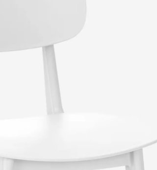 Silla de polipropileno blanca