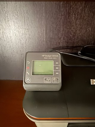 Impresora HP Negra y Naranja