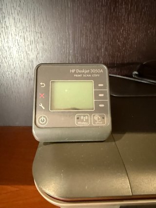 Impresora HP Negra y Naranja