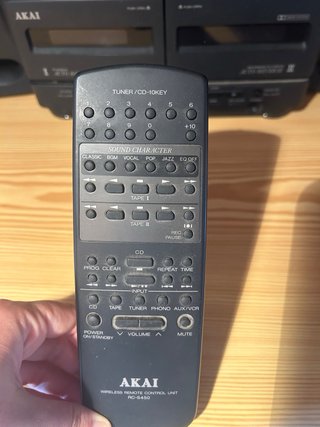 MINICADENA AKAI VINTAGE AC-MX450 CON ALTAVOCES ORI
