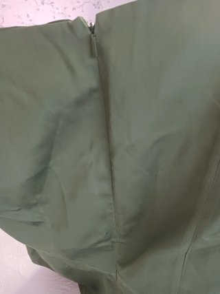 Vestido Purificacion Garcia Verde Seda Talla 44