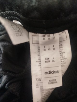 Pantalón Adidas Negro con Rayas Teal