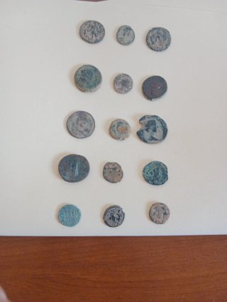 Lote 15 monedas romanas antiguas