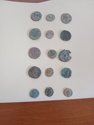 Lote 15 monedas romanas antiguas