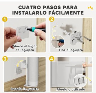 Barrera Perros Retráctil 0-140cm Puerta