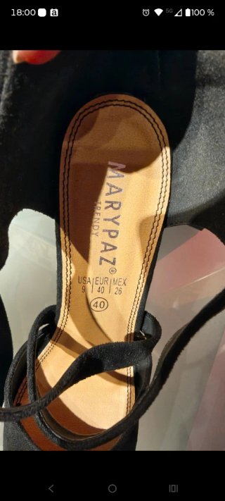 Zapatos de tacón MaryPaz negros talla 40