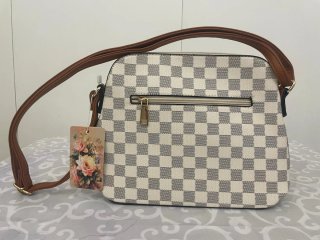 Bolso de hombro a cuadros