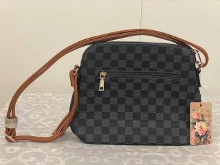 Bolso de hombro a cuadros