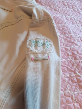 Cazadora Mango ajustada blanca