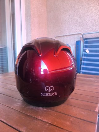 Casco modular Mitaka burdeos