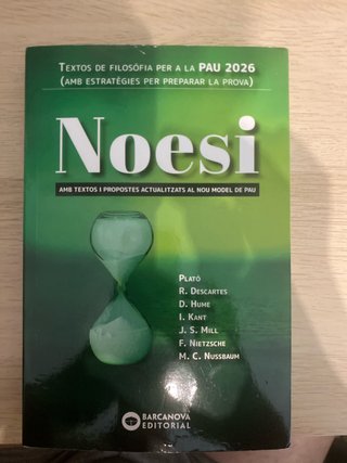 Noesi. Textos de filosofia per a les PAU 2026