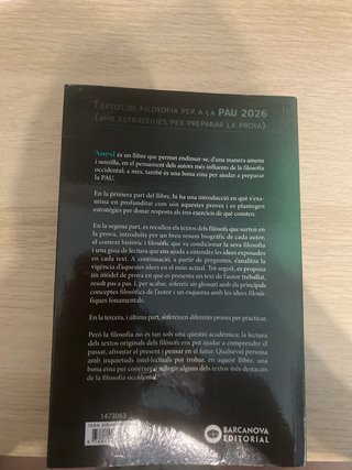 Noesi. Textos de filosofia per a les PAU 2026