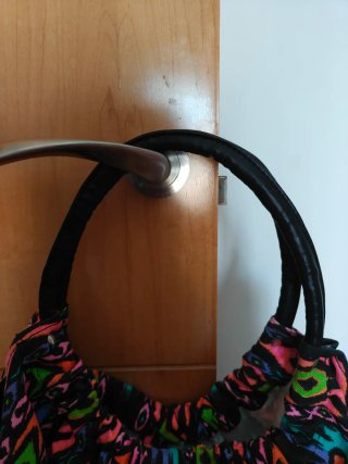 Bolso de mano multicolor