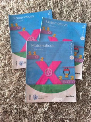 Matemáticas 4 Santillana mochila ligera
