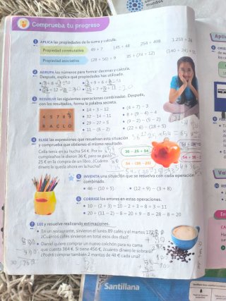 Matemáticas 4 Santillana mochila ligera