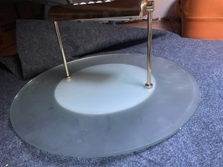Lámpara de techo colgante dorada y gris