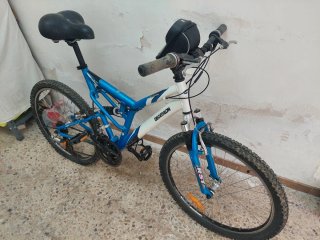 Bicicleta doble suspensión, ruedas 26