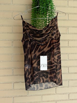 Conjunto Top Lencero y Pantalón Zara Talla S