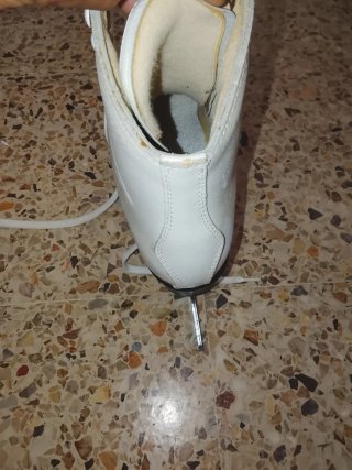 Pattini da ghiaccio Risport Laser bianco