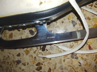 Pattini da ghiaccio Risport Laser bianco