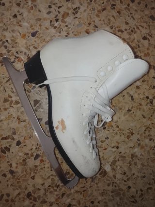 Pattini da ghiaccio Risport Laser bianco