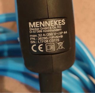 Cable de Carga Hyundai Azul y Negro