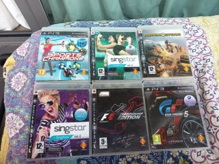 Lote 6 Juegos PS3: Gran Turismo 5, F1, Singstar...