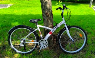 Bicicleta Mujer 26 Btwin Blanca