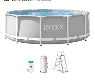 Piscina Intex Redonda 366x100cm Depurado, cobertor