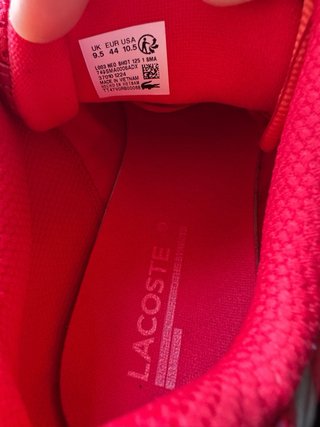 Zapatillas Lacoste Rojas talla 44