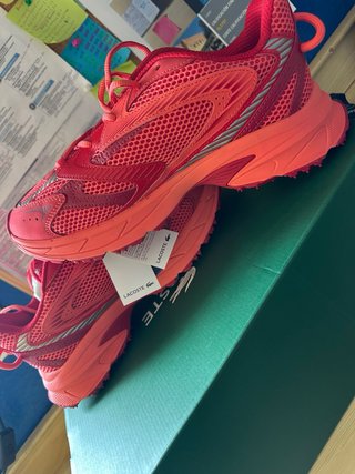 Zapatillas Lacoste Rojas talla 44
