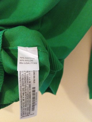 Jersey Zara Verde Cuello Pico