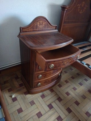 Estructura cama individual madera