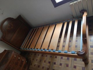 Estructura cama individual madera