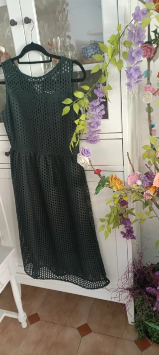 Vestido H&M Negro Malla