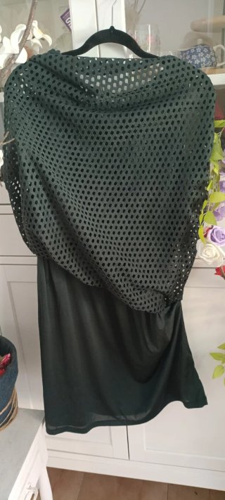 Vestido H&M Negro Malla